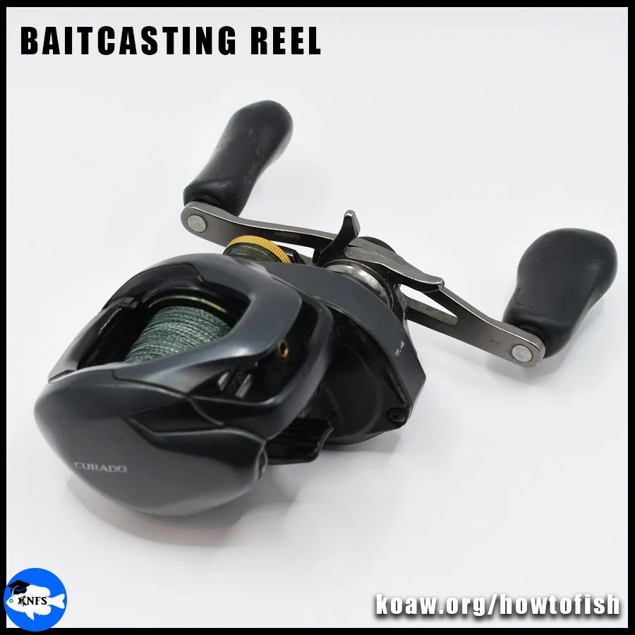 A basic baitcasting reel.