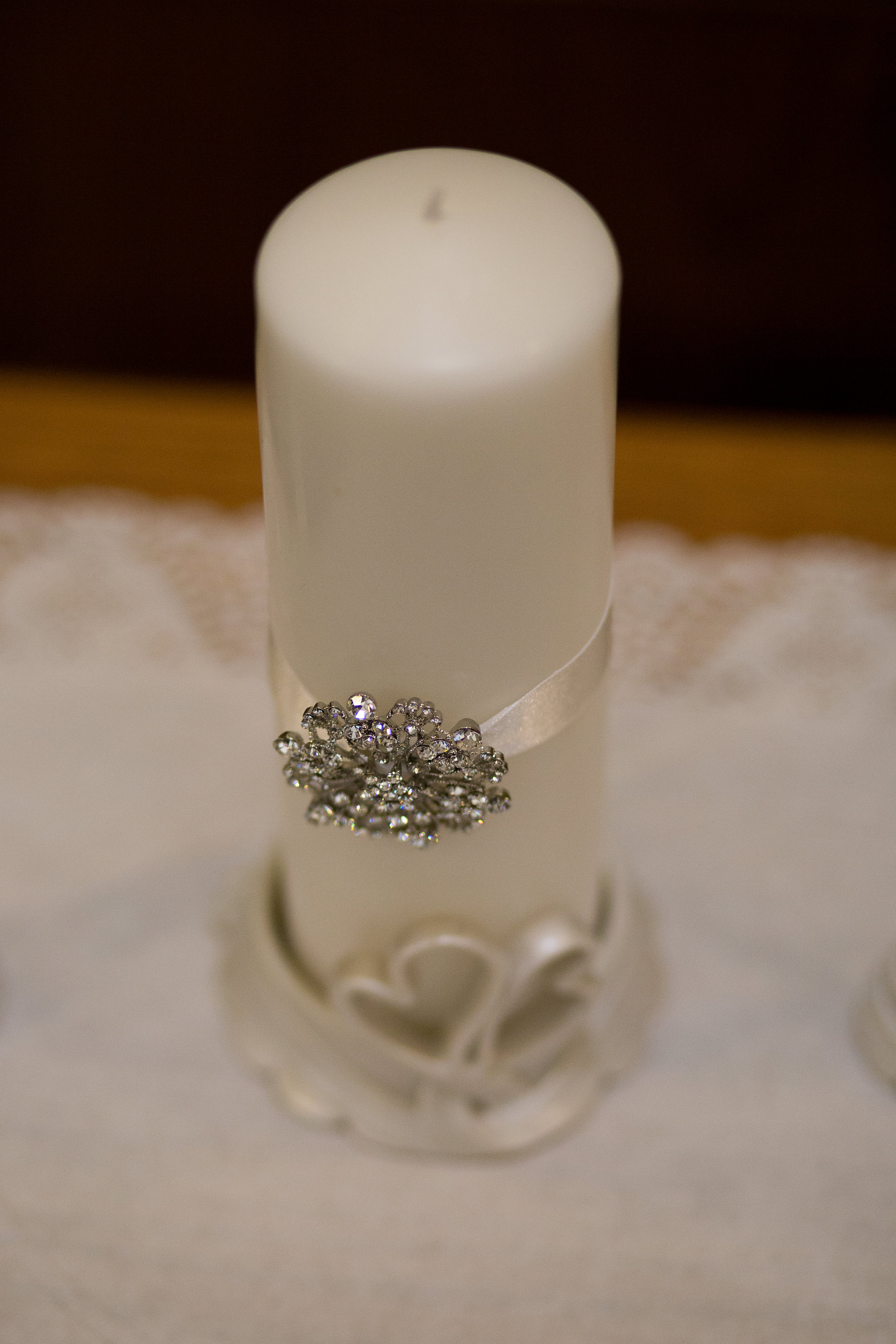 Candle for wedding at First Baptist Church in Colorado Springs Stacy Carosa Photography