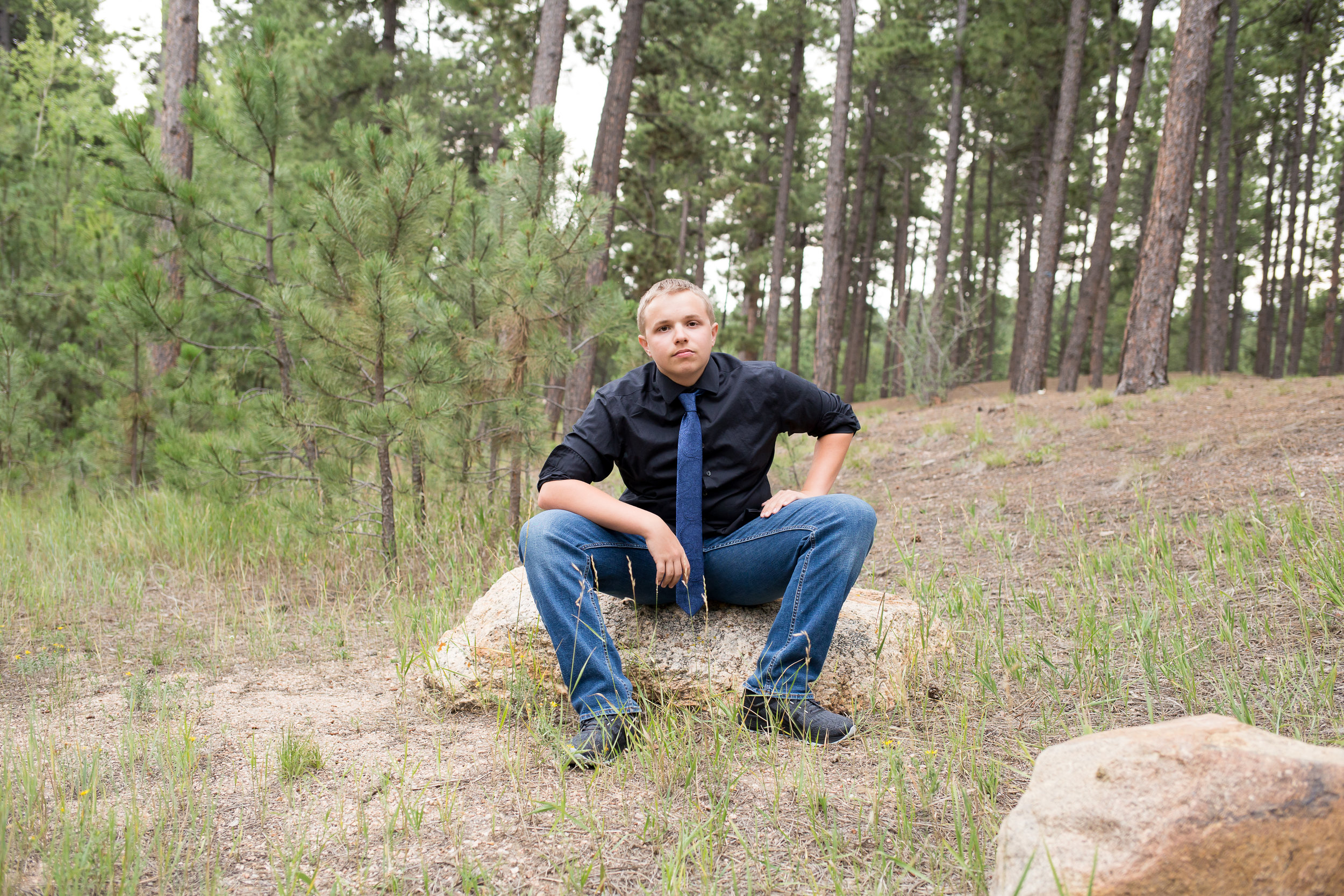 Colorado Springs Senior Photography | Stacy Carosa Photography | Colorado Springs senior photographer | senior session at Fox Run Park | Widefield high school senior varisty jacket band