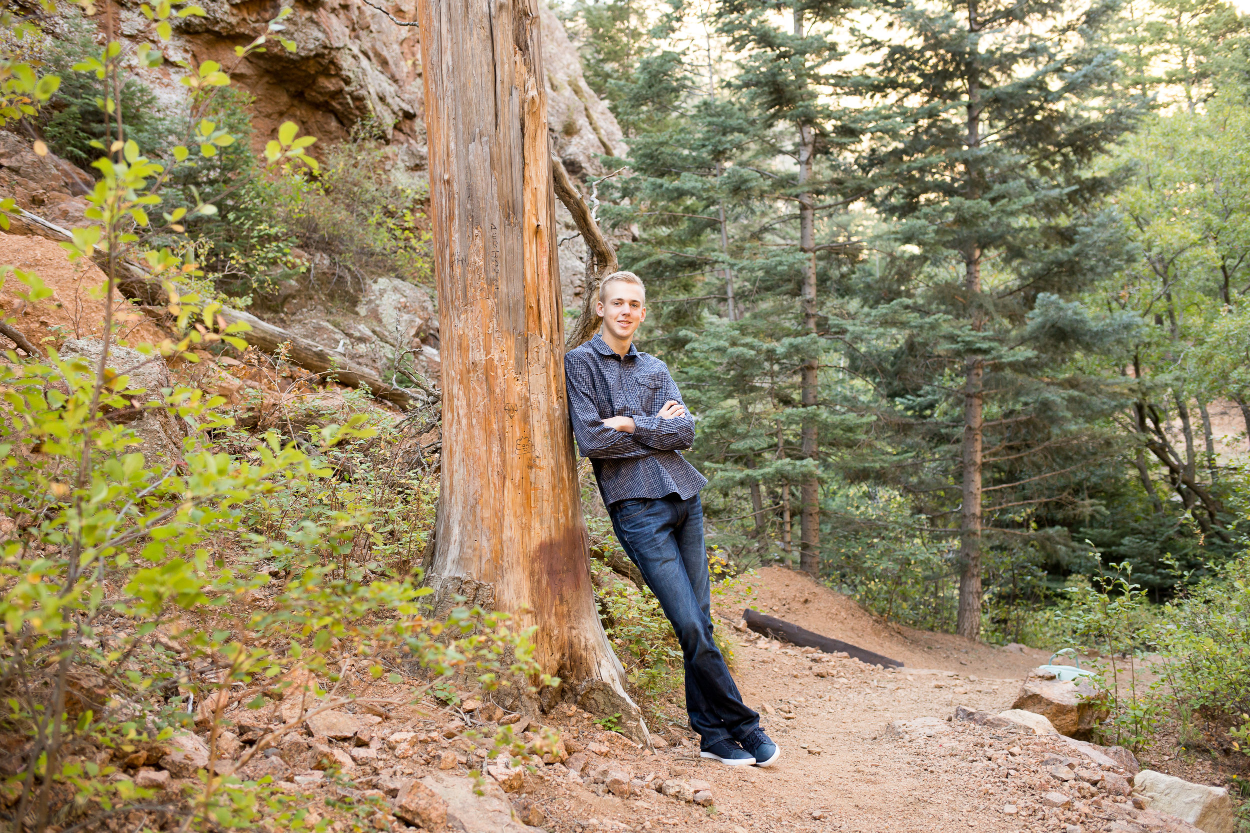 Colorado Springs Senior Photography | Widefield High School senior session in Cheyenne Canyon | Stacy Carosa Photography | Colorado Springs Senior Photographer