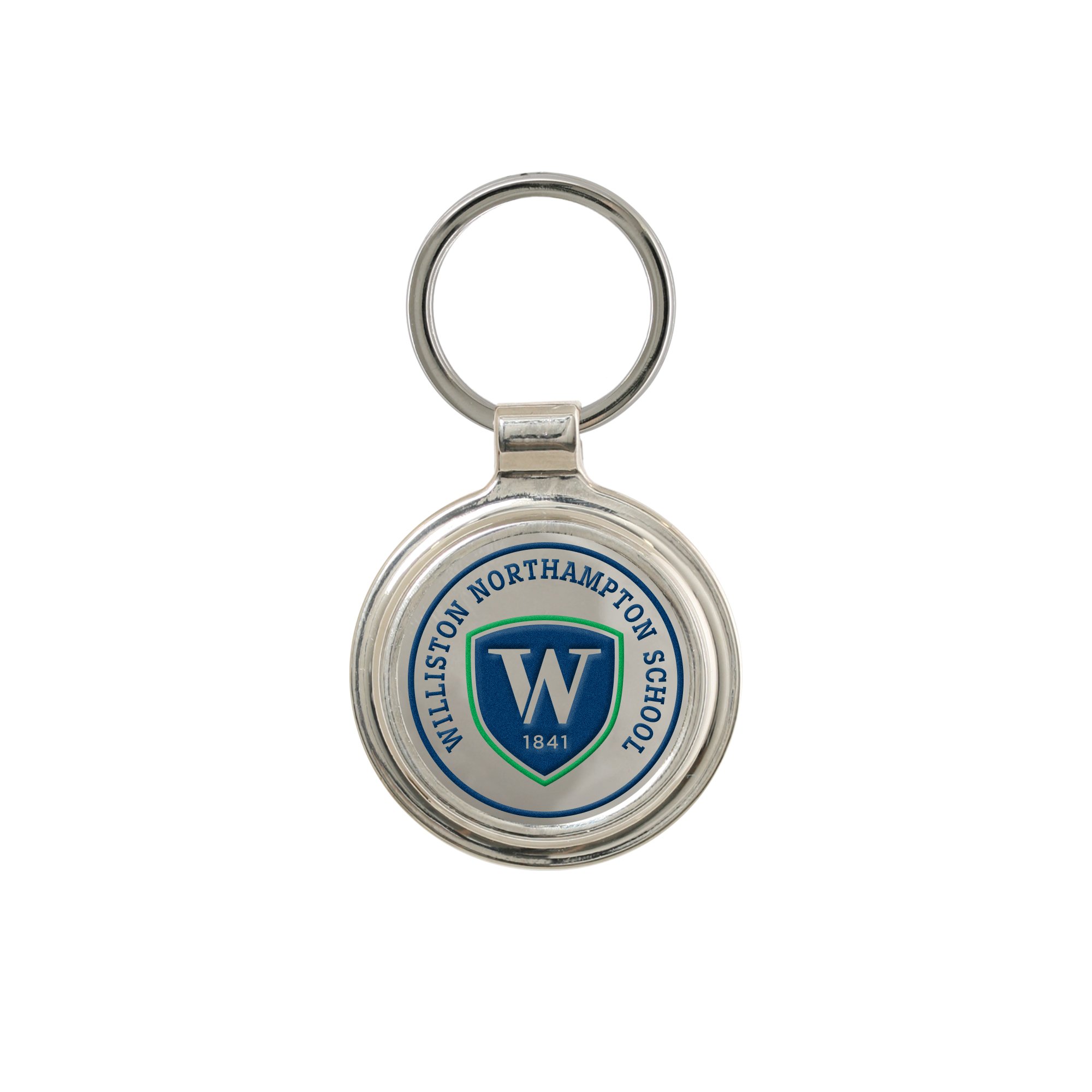 Silver Round Key Tag
