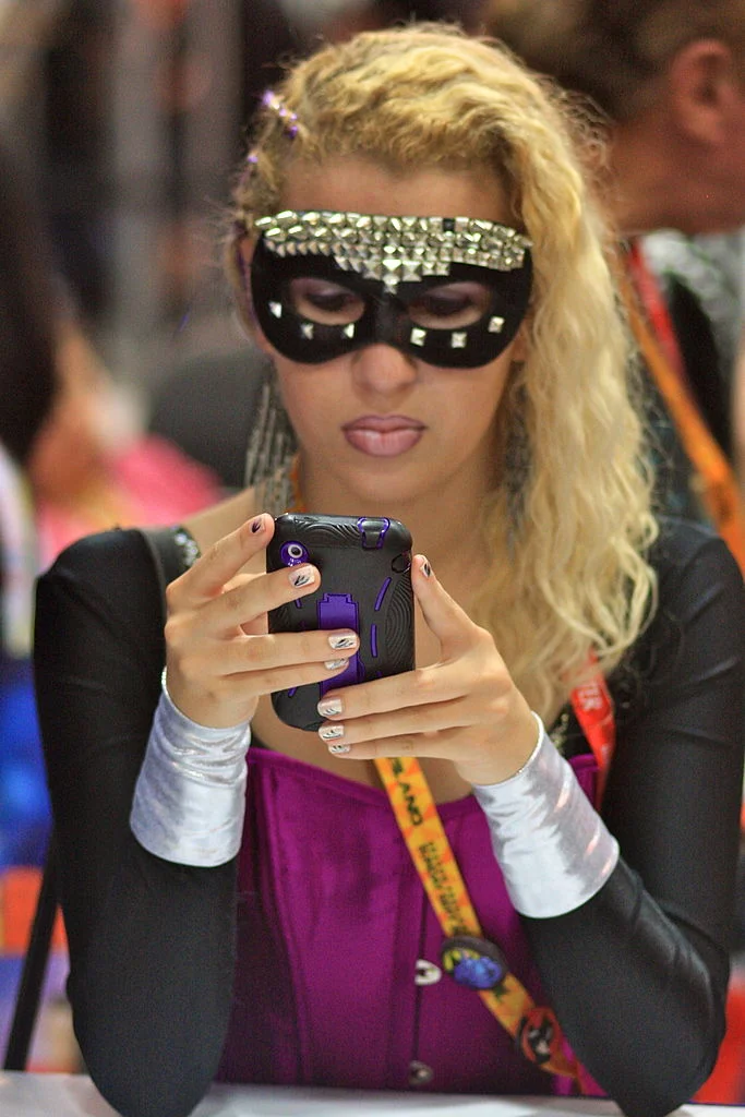 Superhero does social media