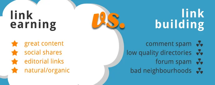 Link Earning vs. Link Building