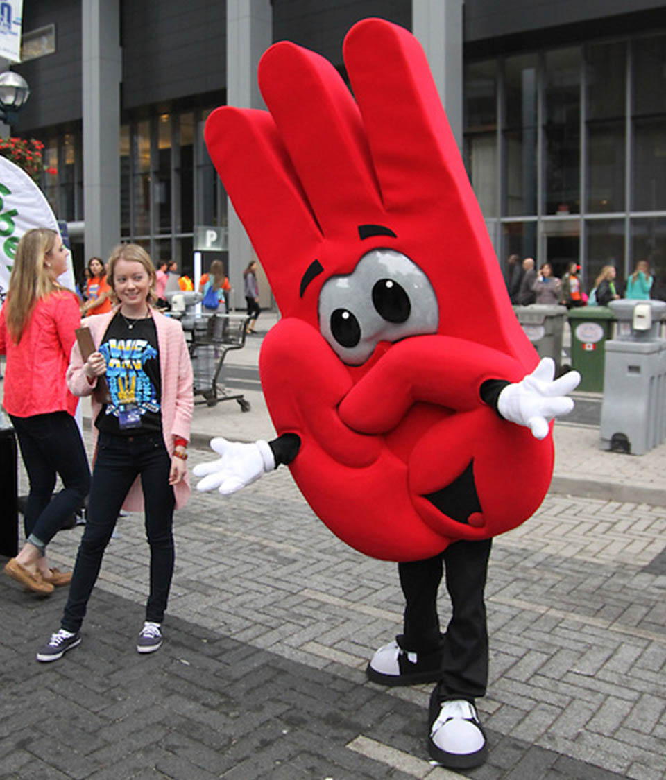 we day mascot costume