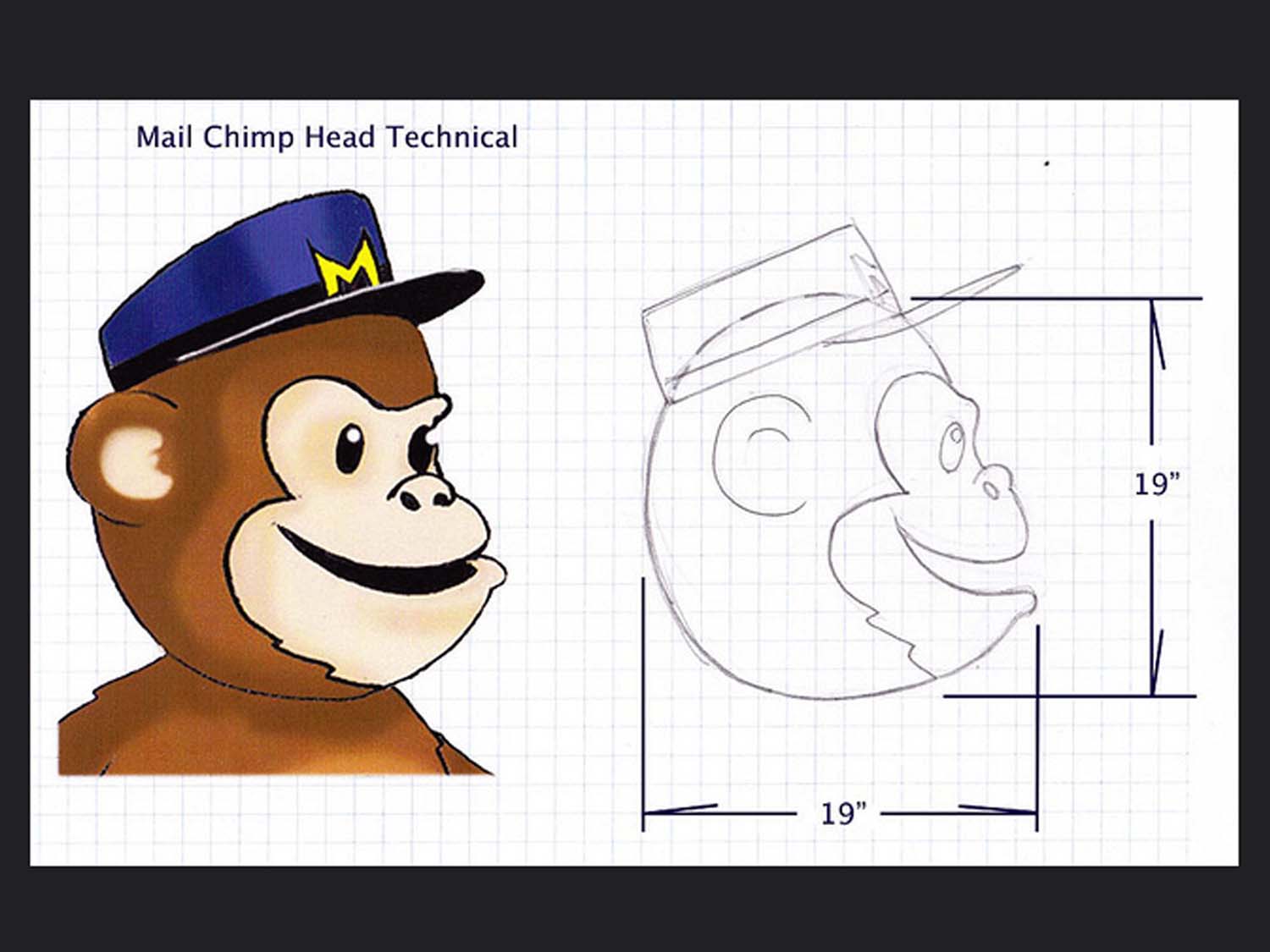 custom mascot costume design for mailchimp 