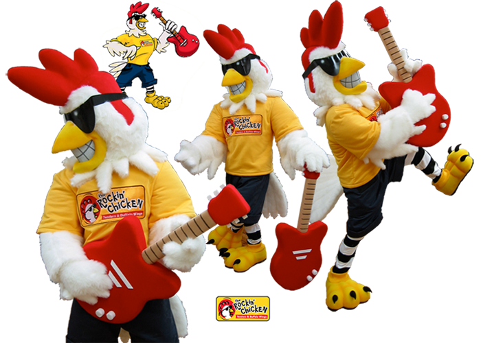 rooster mascot costume design sketch