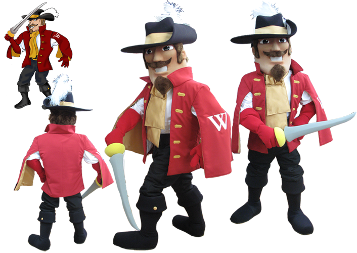pirate mascot costume design