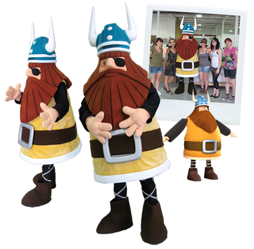 viking mascot costume design