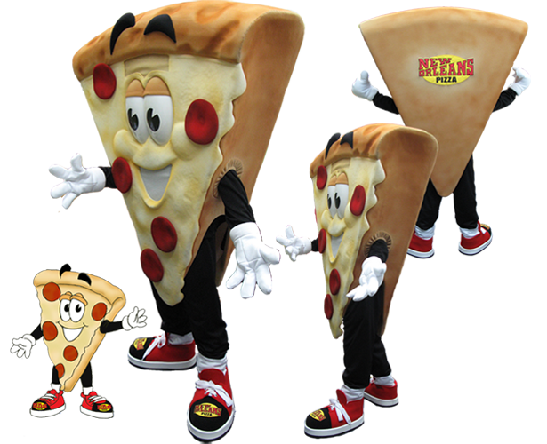 walking pizza mascot costume design