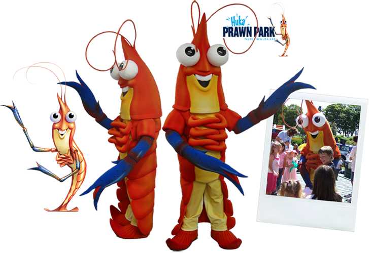 shrimp mascot costume design