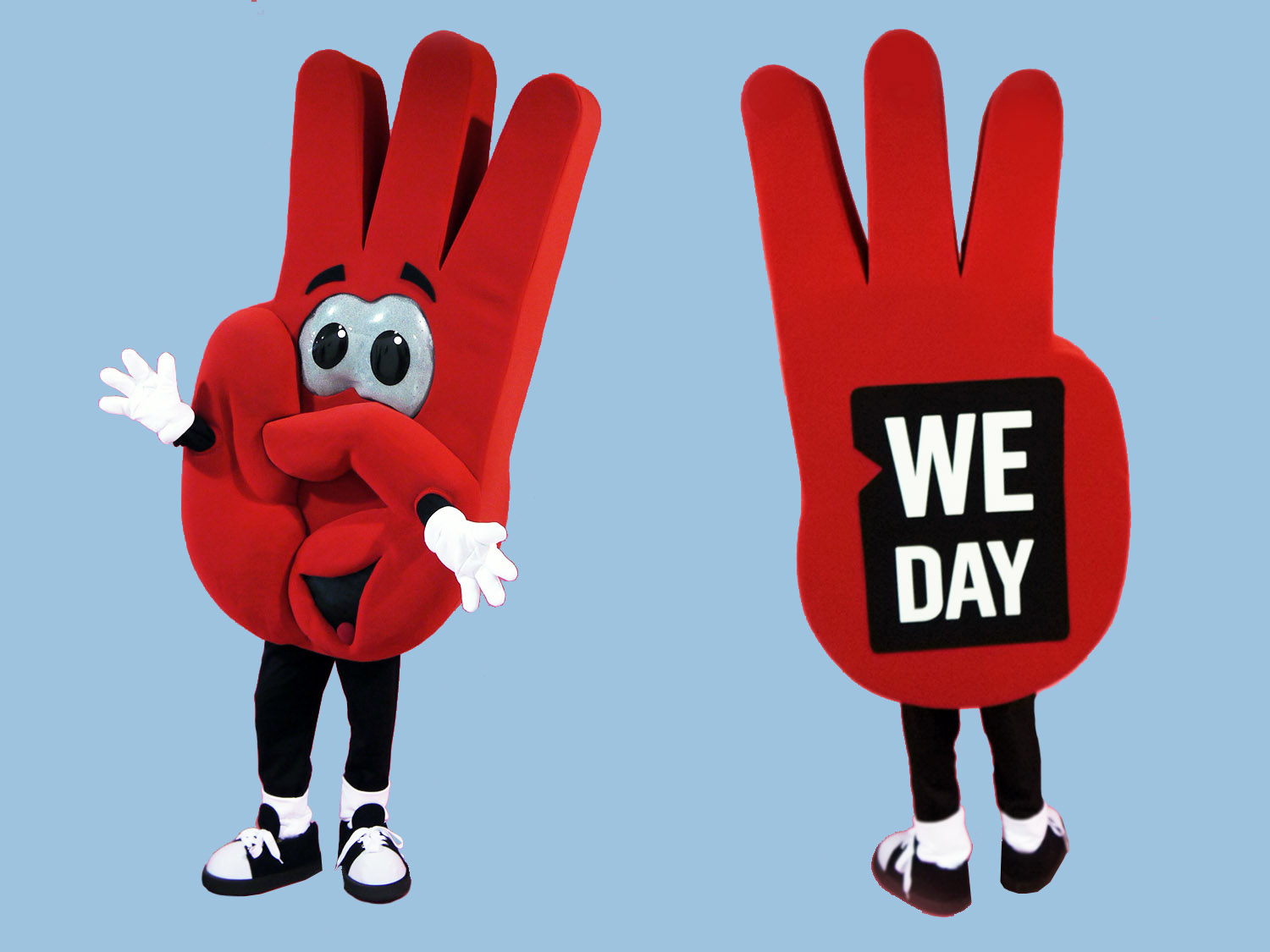 we day hand mascot