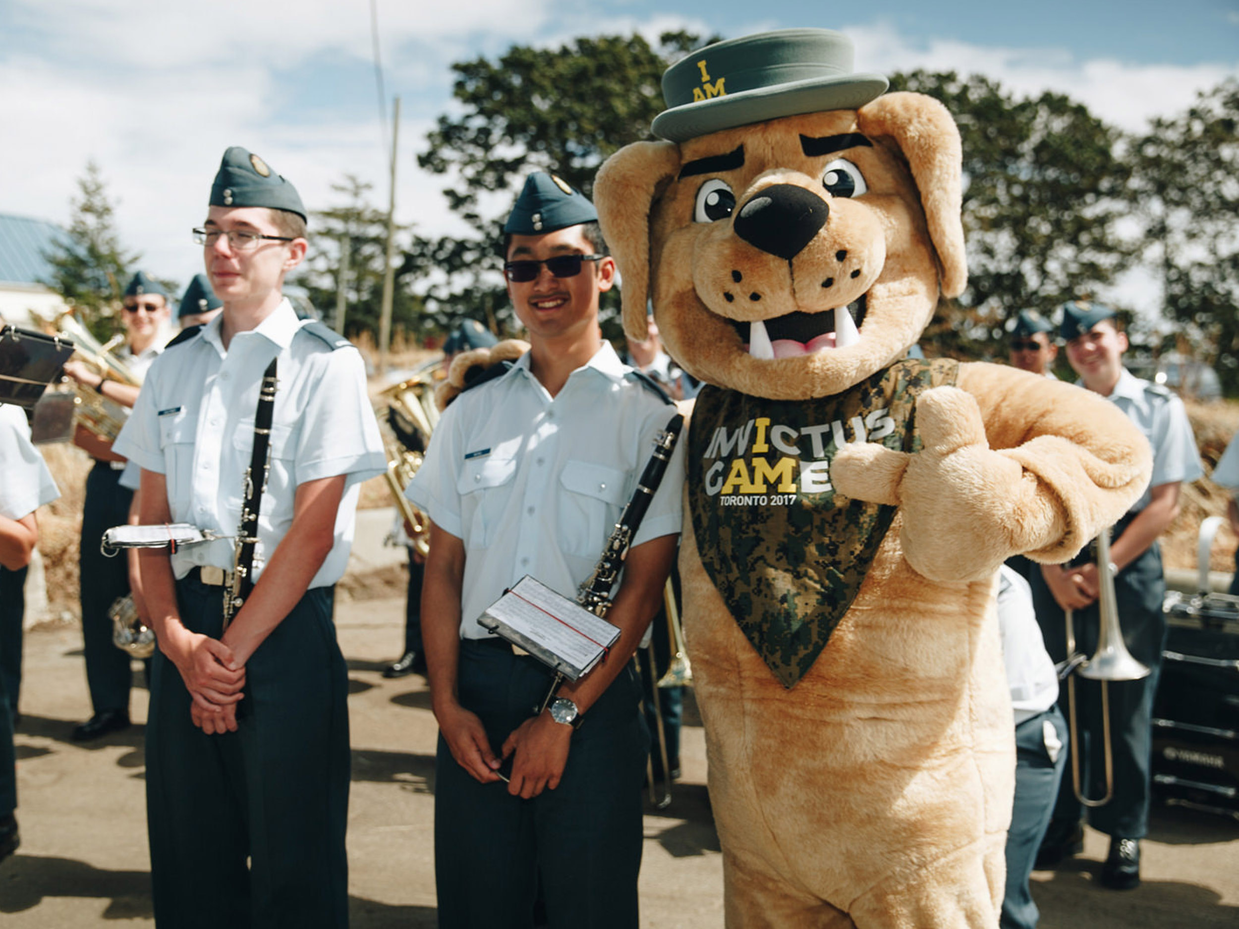 dog mascot costume invictus games