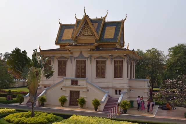 The Hor Samran Phirun -- a royal waiting area where the King waits before mounting an elephant for a royal procession. The porch that you see on the right side is the height of an elephant's back, allowing the King to step directly onto the elephant. (Why don't we have one of these at the White House? It does seem bigly.)