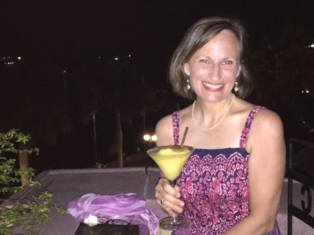 A fresh mango daiquiri at the Phnom Penh Foreign Correspondents Club (first date night in three months!)
