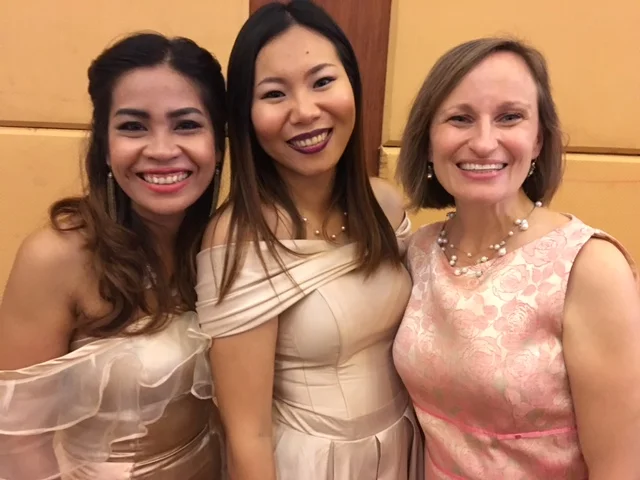 Thais with two of our friends from the office.
