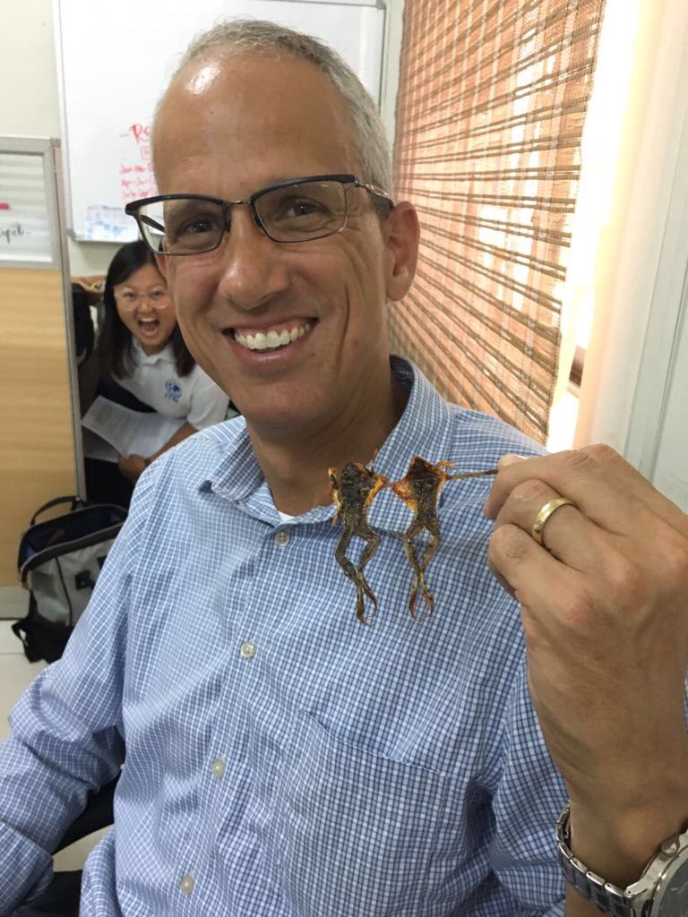 Afternoon snack, anyone? (Photo-bomb courtesy of Maggie Wong, an honorary Kilday and Superstar IJM Intern.)