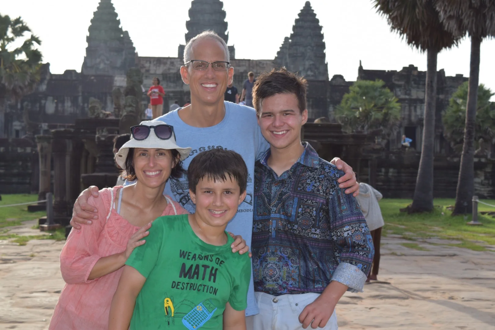 A morning with the Baskins at the world's largest religious structure -- the magnificent Angkor Wat.