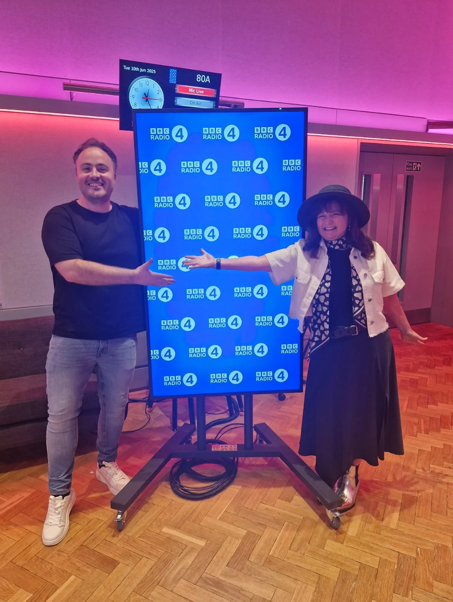 Guesting with the inimitable Debbie Wiseman on tonight’s episode of Add to Playlist @bbcradio4 7.15pm 
Loved being back with the ATP family @annaphoebemusic @jeffreykboakye @jeromeweatherald @prosst01