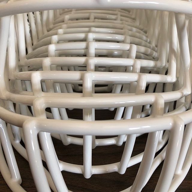 The #Bearcats have a shipment of icy-white facemasks headed their way!  Thanks to Tucker and @BearcatEQ for allowing us to recondition and NOCSAE re-certify their equipment for the upcoming season. #northwestmissouristatebearcats #bearcat #redzonerec