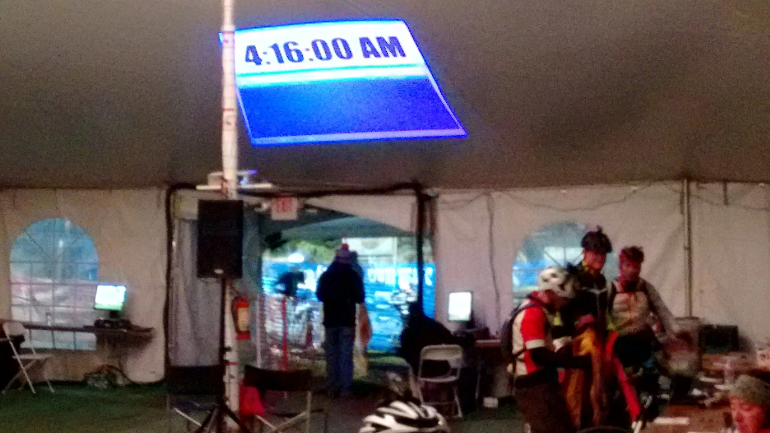 Starting a lap at 4:16 am. uggghhhh!