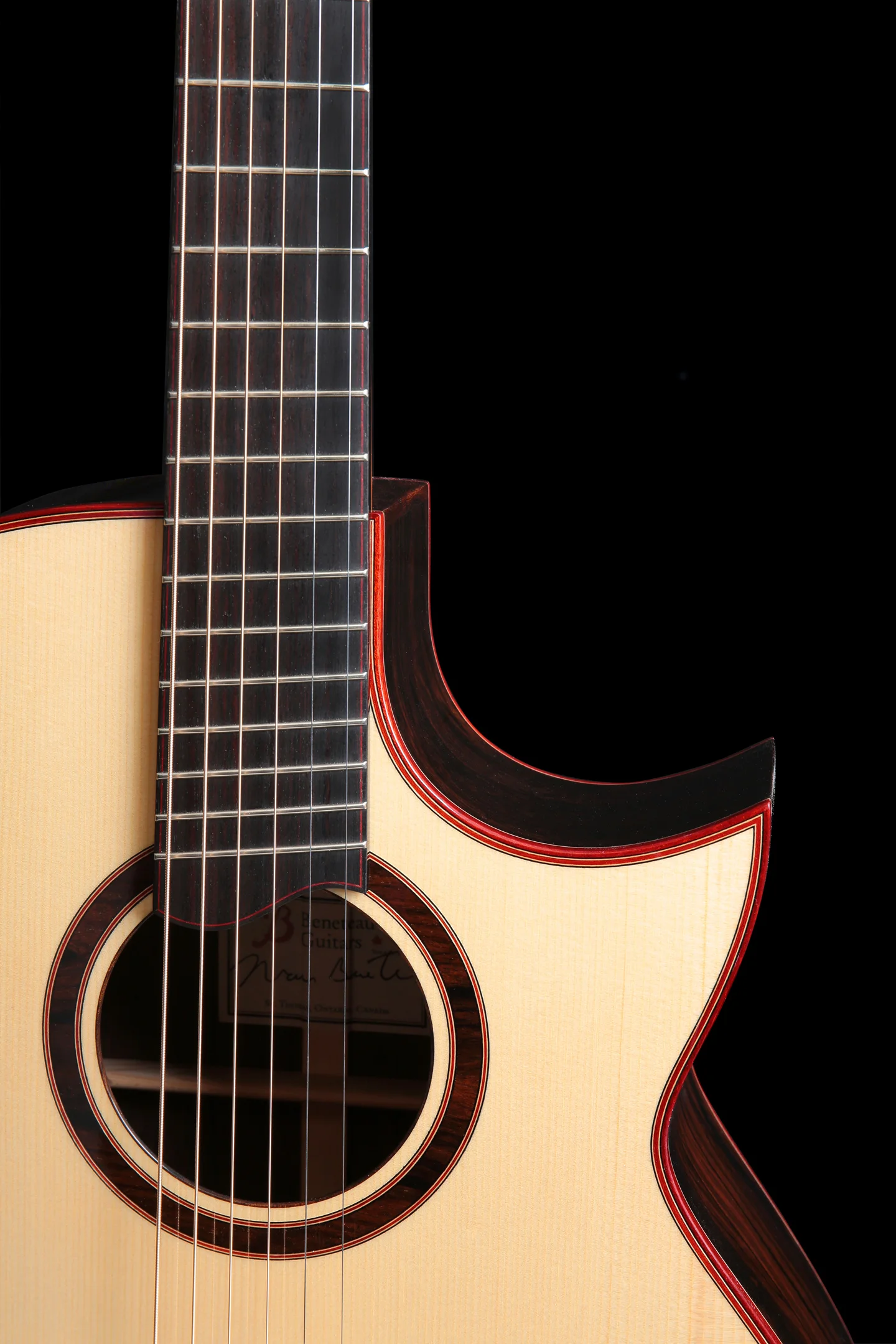 Ziricote CS Fan Fret — Beneteau Guitars