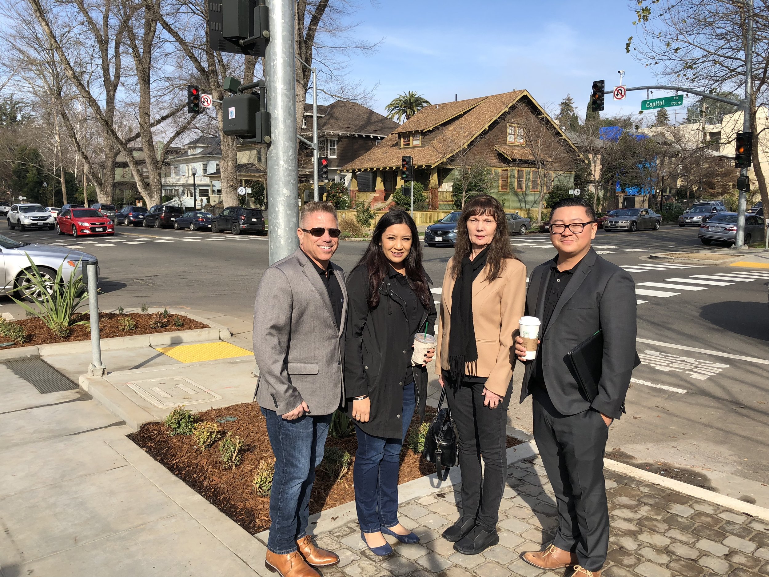 Pictured left-to-right Michael Ocasio, President/CEO, Maria Lopez, Loan Administrator, Pam Finn, Chief Operations Manager and Richard Lee, Vice President