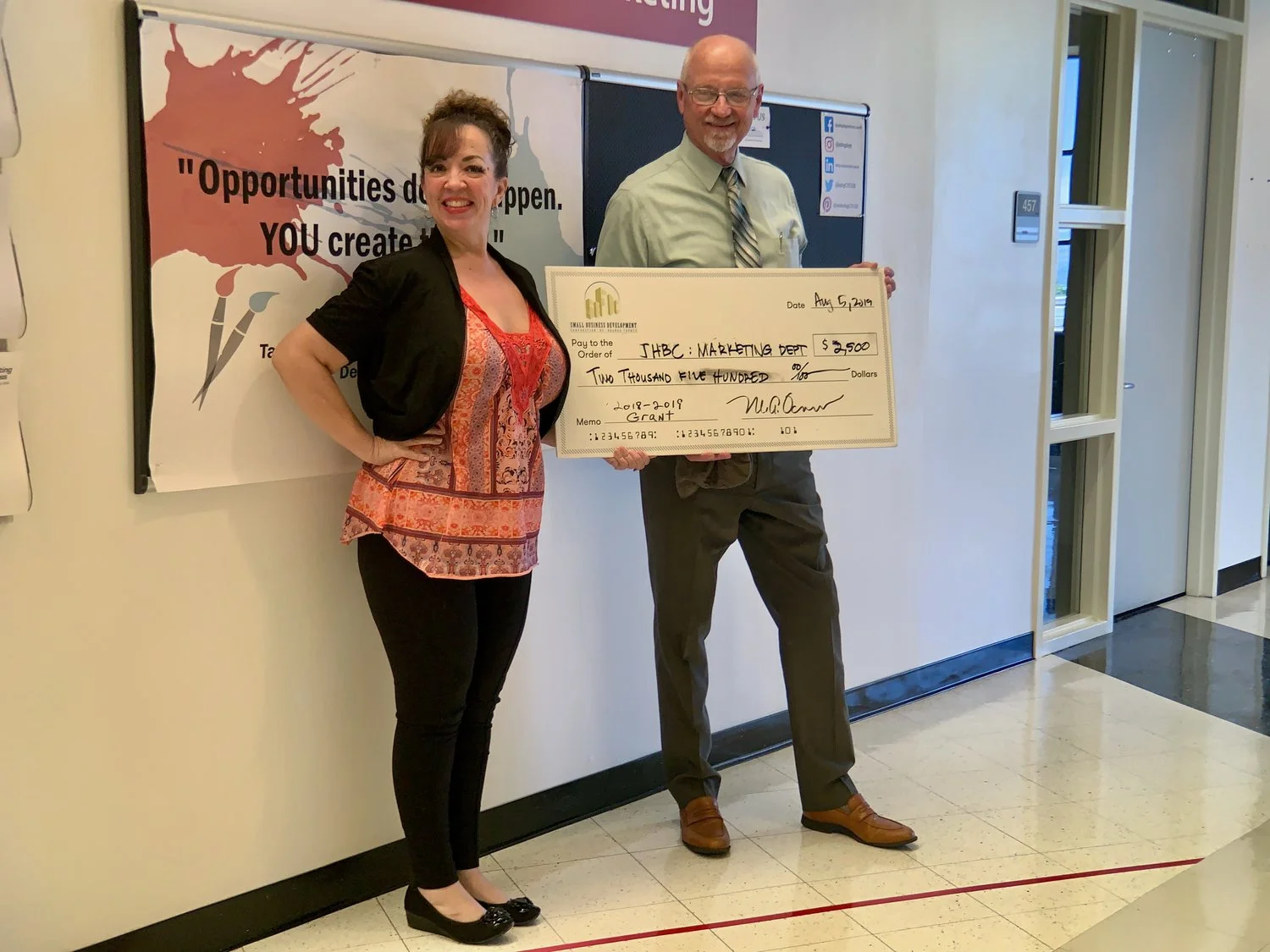 Department of Marketing at California State University, San Bernardino Receives Grant from SBDC-OC