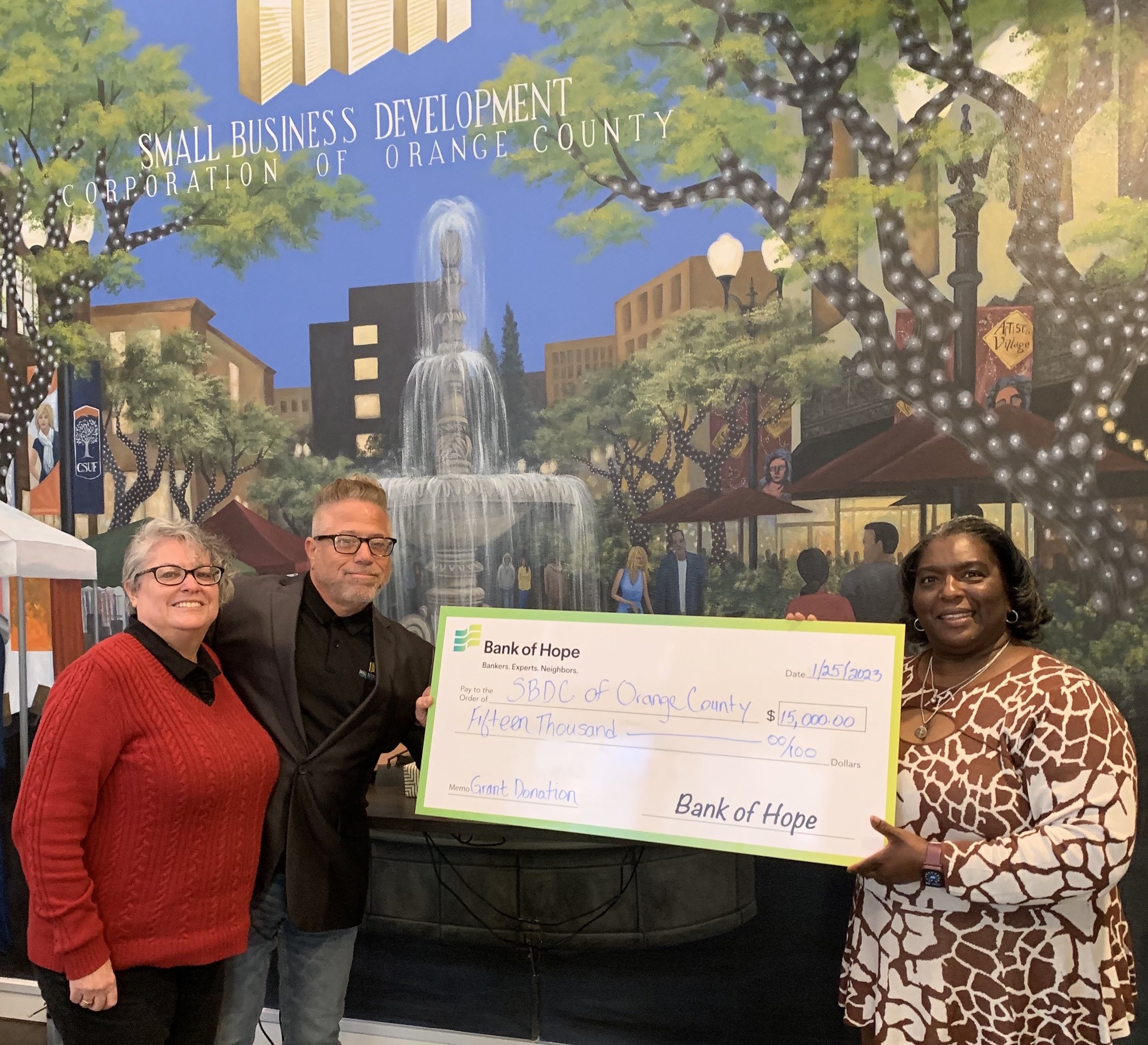 Development corporation receives $15k grant from Hope bank