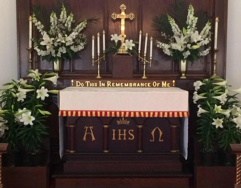 Easter glory prepared by our Altar and Flower Guild.