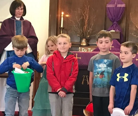 St. John's kids kick off their 2017 Lenten Heifer Project.