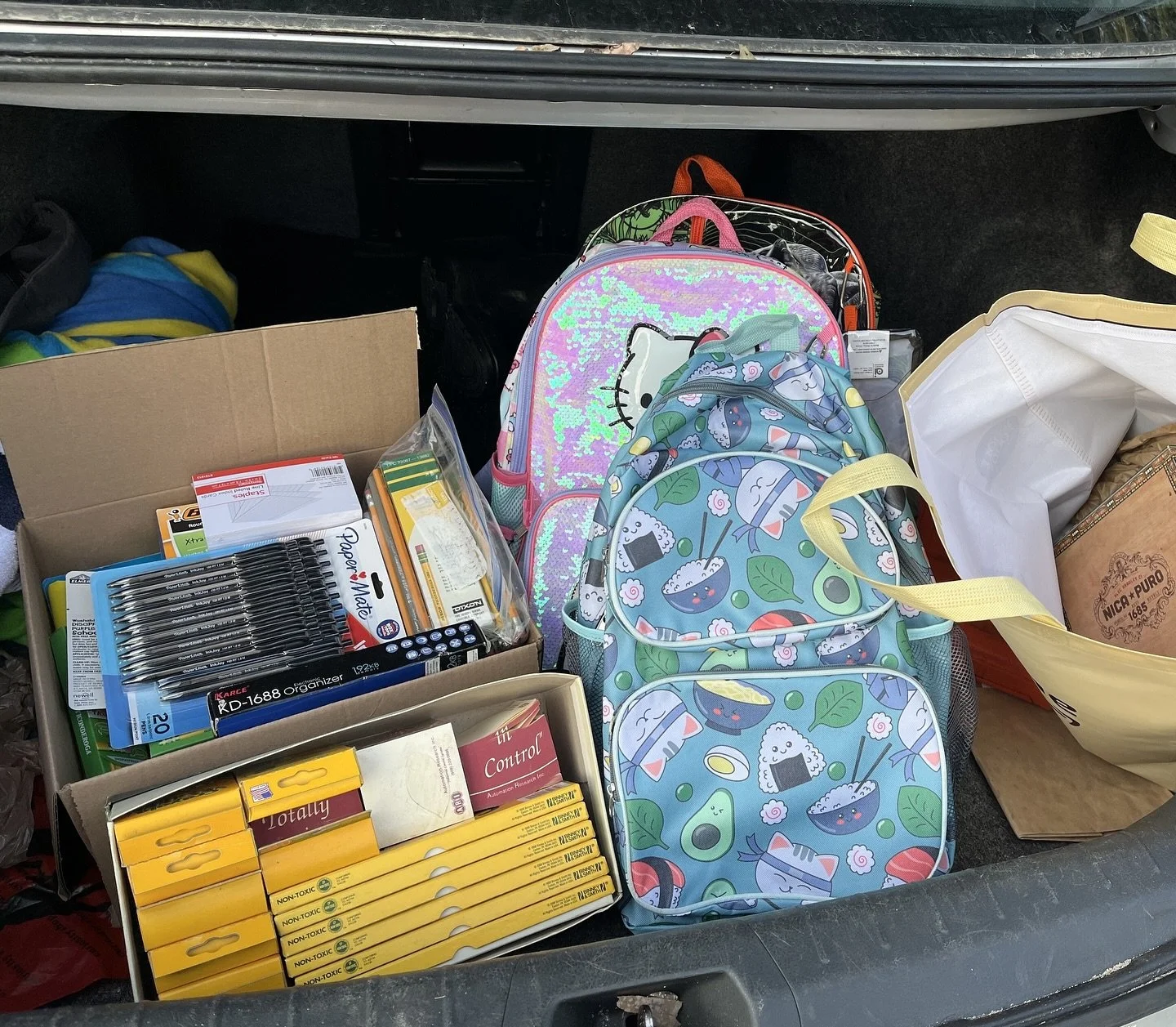 Kudos to St. John&rsquo;s congregation for crushing the school supply collection for @lunchbreaknj! We donated 24 backpacks and countless bags of supplies that will be given out during their annual community picnic this weekend! Thank you to the Batt