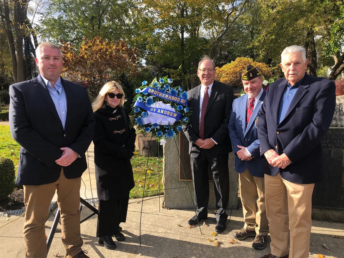 A few members of our Brotherhood of St Andrew Chapter attended the Little Silver Veterans&rsquo; Day Ceremony this morning!