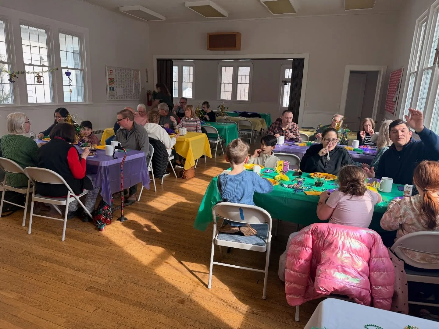 Today we celebrated Mardi Gras with a pancake breakfast! Getting ready to start lent this week! Join us for one of our 3 services Wednesday at 9:30am, 5pm, or 7pm.