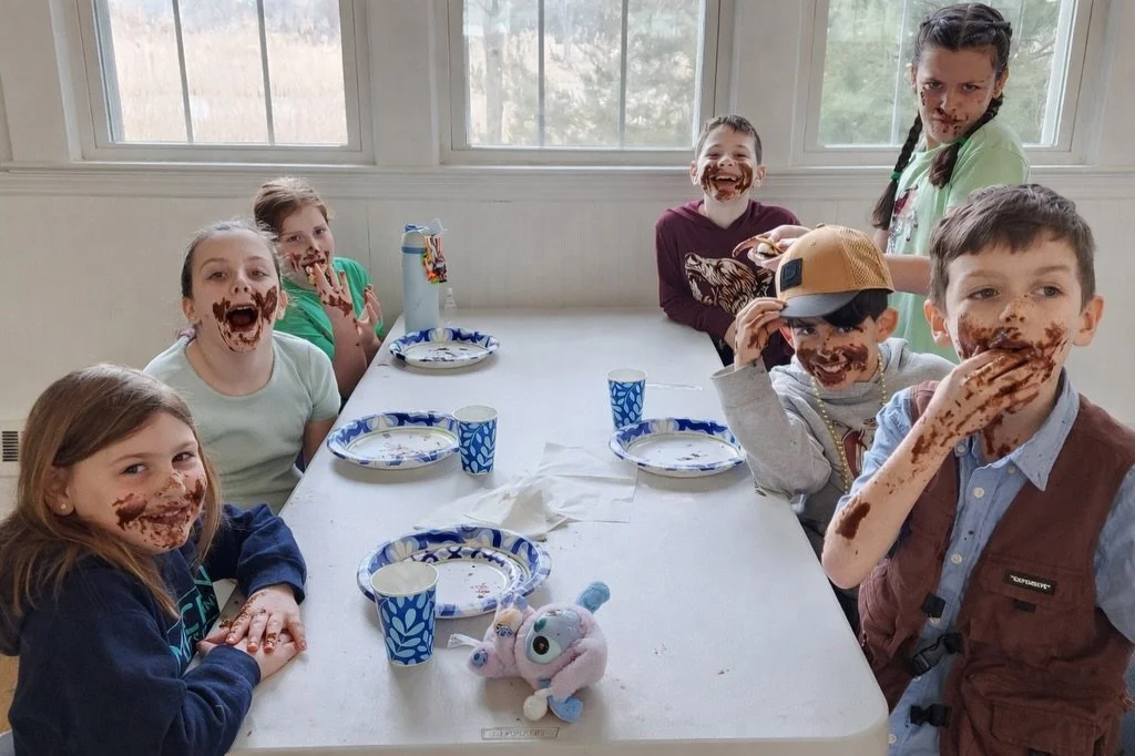 Yesterday the kids, and parents, of our Sunday school had some fun with S&rsquo;more Jesus!