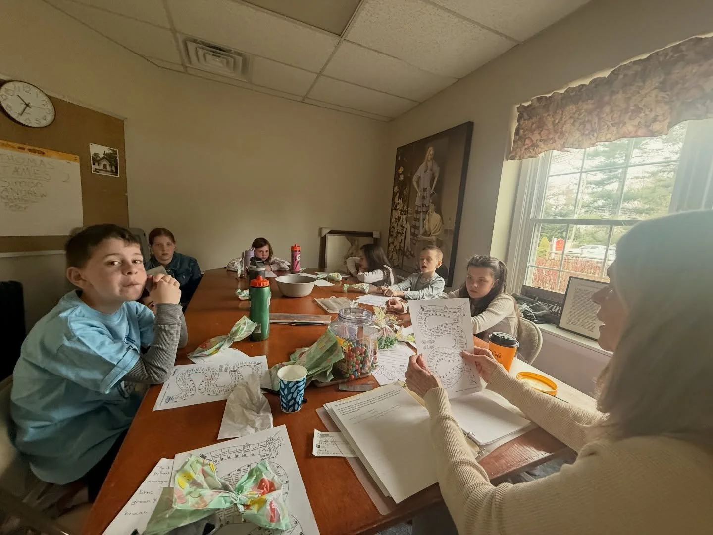 Today&rsquo;s Sunday School class taught us how christians and m &amp; ms are similar .. we may look different in the outside but we&rsquo;re the same on the inside!