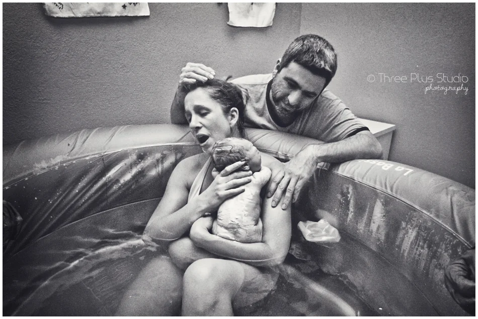 Home Water Birth - Fort Lauderdale Birth Photographer