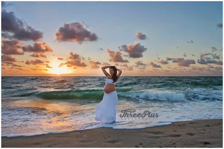 A salt water filled sunrise - Pompano Beach Maternity Photographer