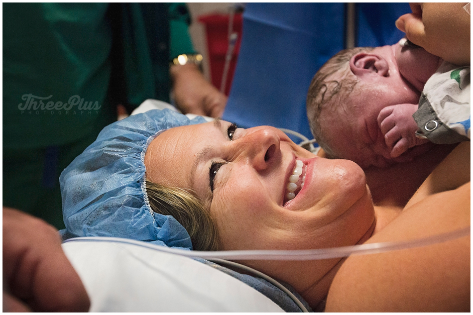 A family centered c-section - Miami Birth Photographer