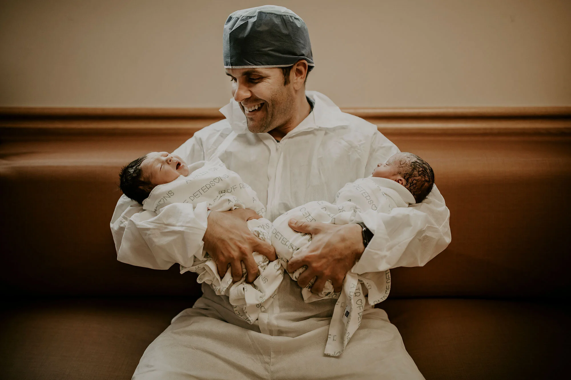A Twin Story: One Vaginal + One Breech Cesarean | Tripler, Honolulu Birth Photographer