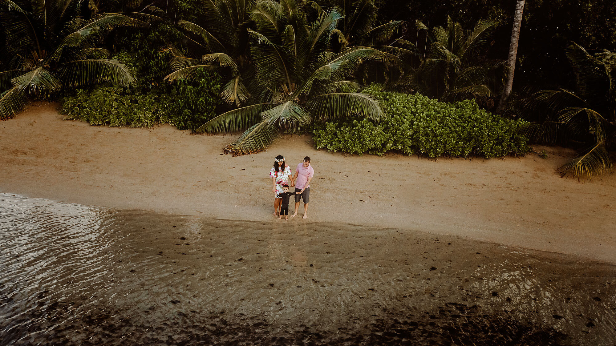 Sunrise Among the Palm Trees | Oahu, Hawaii Maternity Photographer
