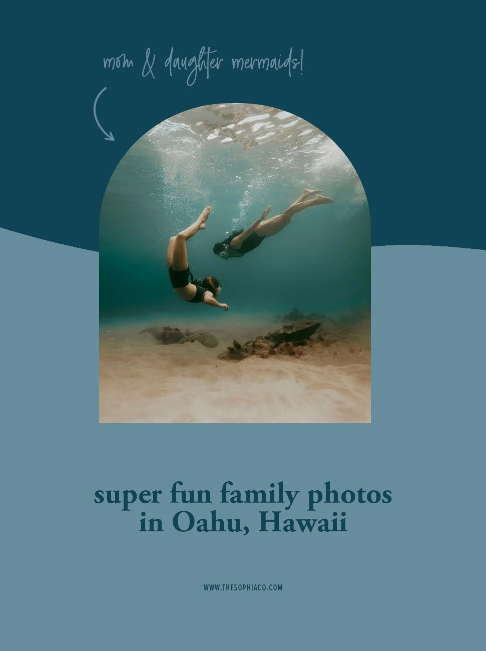 Hawaii Family Photos from the air, on land and underwater // Oahu, Hawaii Family Photogtrapher