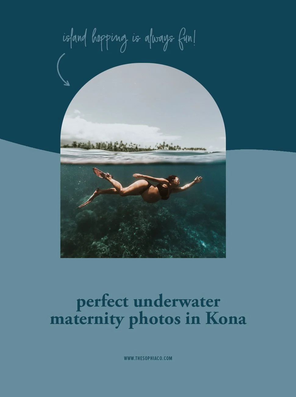 Hawaii Island Underwater Maternity // Kona Underwater Maternity Photos