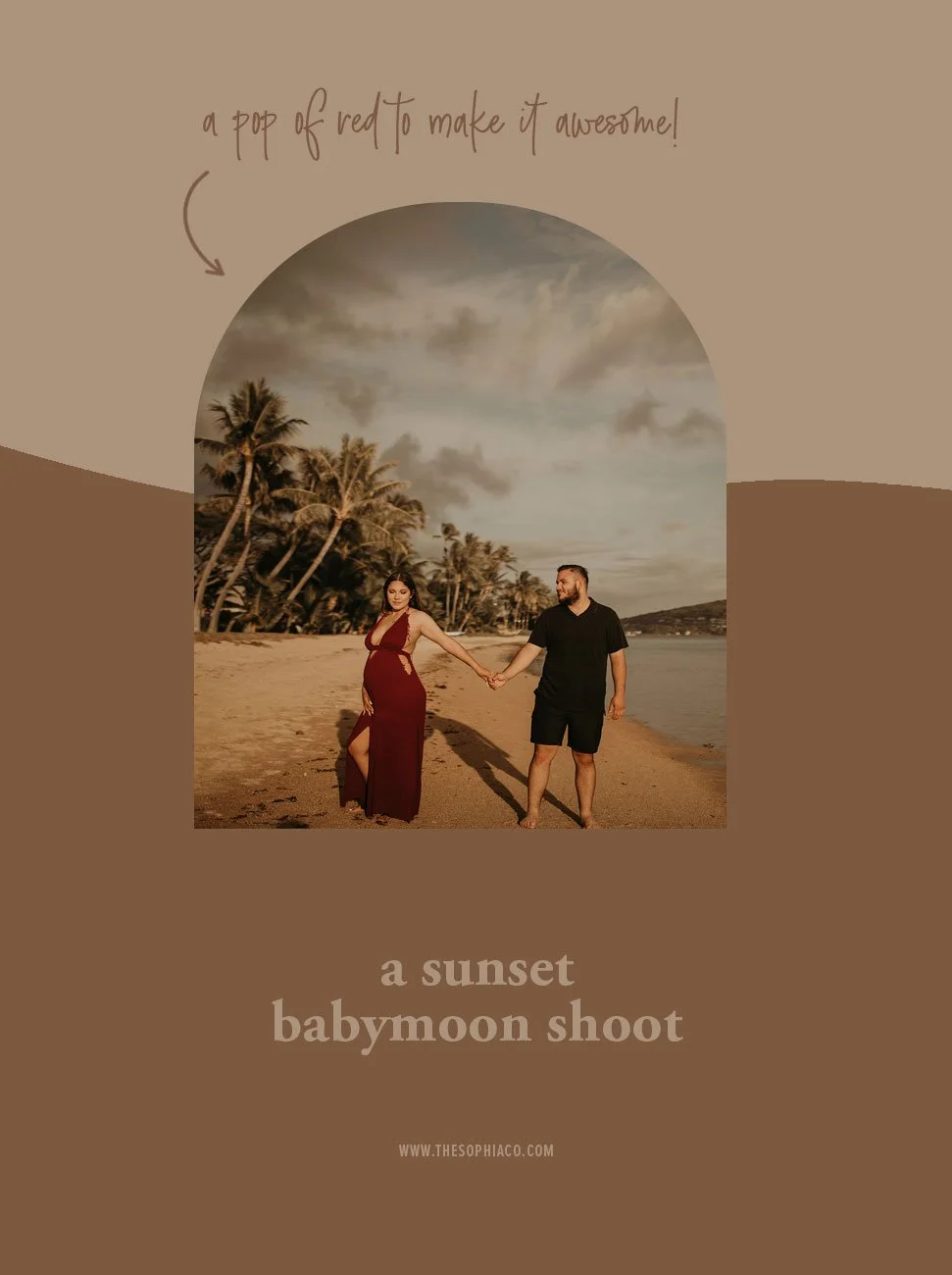 A Sunset Babymoon // Hawaii, Oahu Maternity Photographer