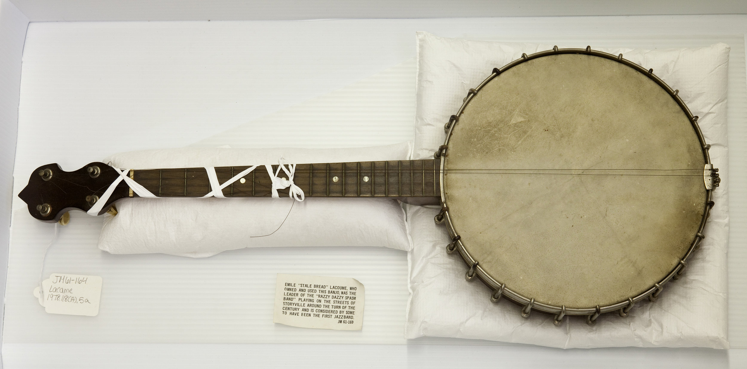  Emile "Stalebread" Lacoume's banjo,  1978.118(A).004a  