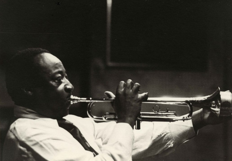 Photo of Dave Bartholomew playing trumpet. 1978.118(B).00430