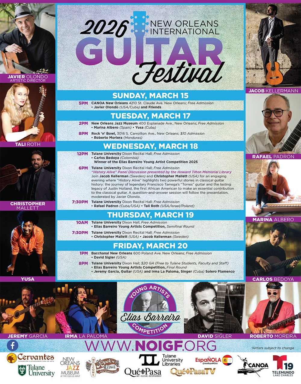 2026 New Orleans Guitar Festival