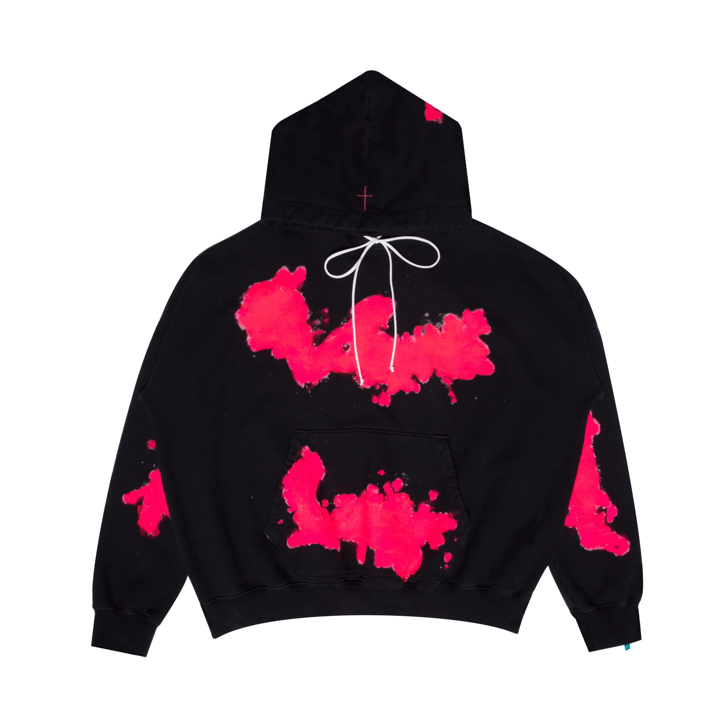 Heavy Fleece Hoodie / Black pink