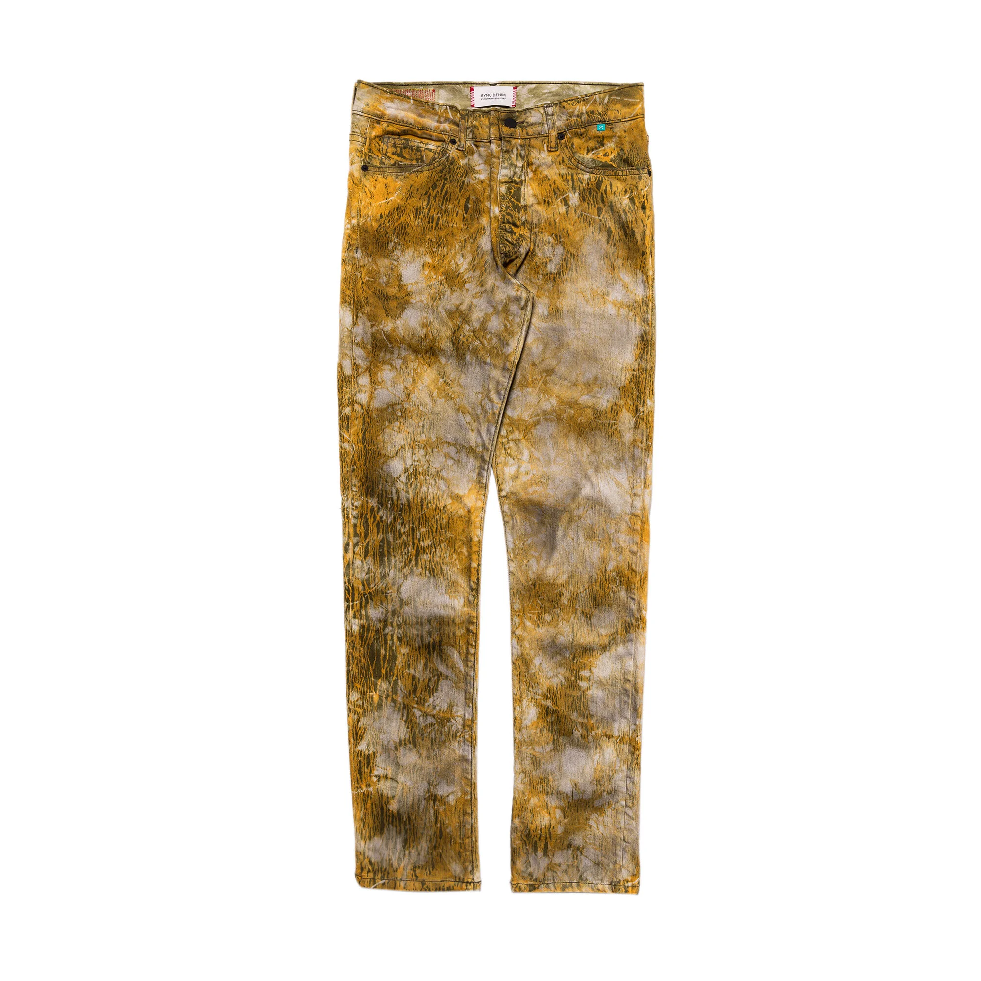 Mudcrack Denim / Yellow 