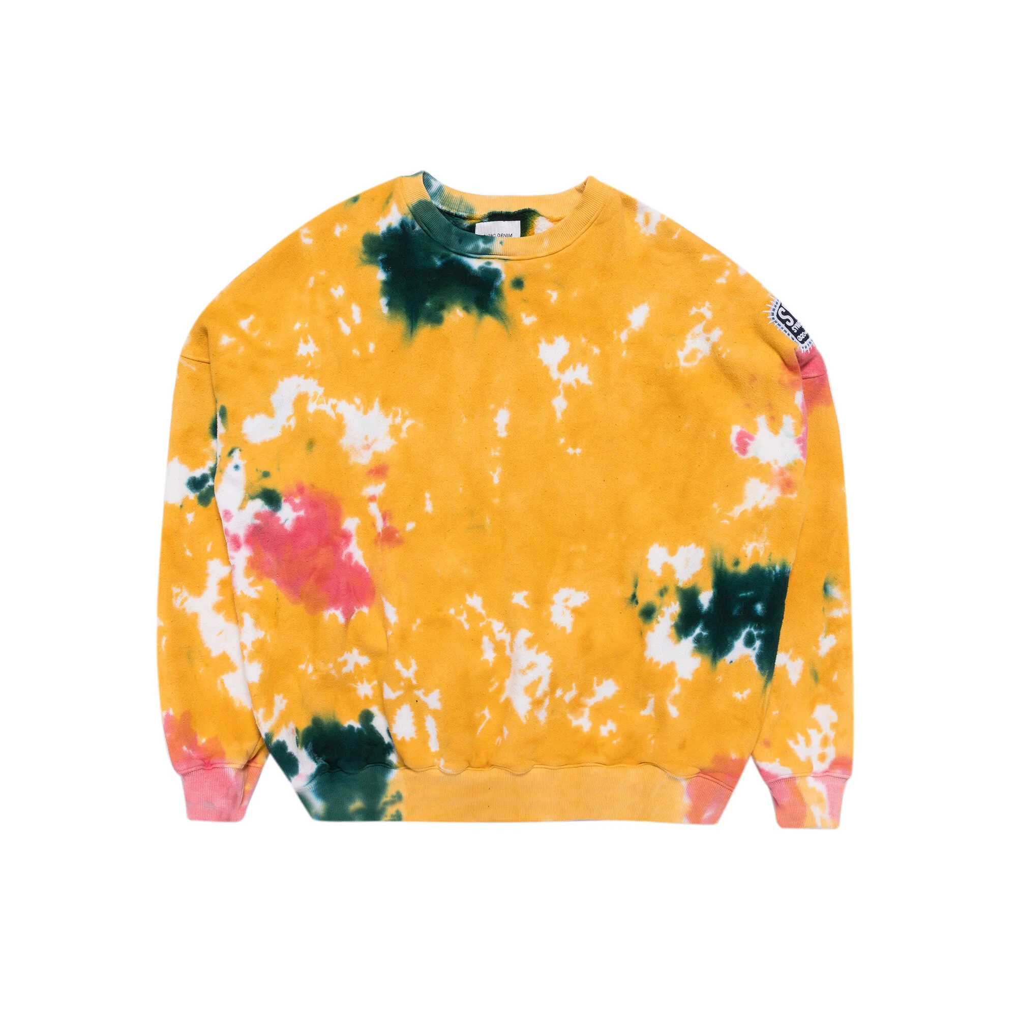CLOUD TIEDYE CREW / YELLOW