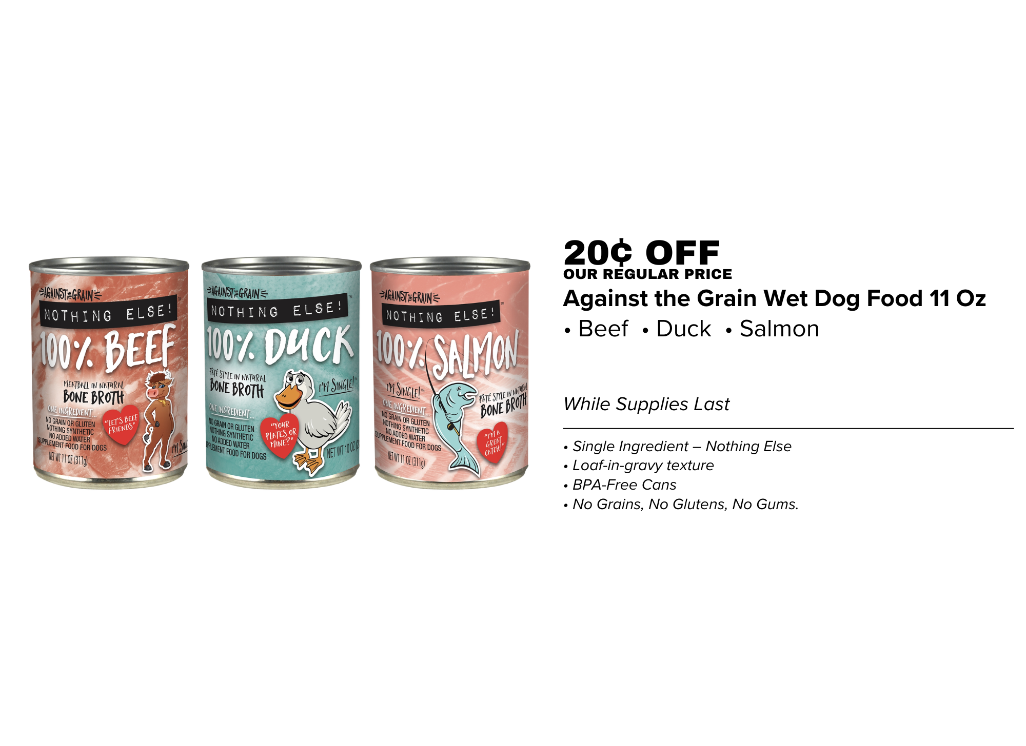 Against the Grain Wet Dog Food 11 Oz - 01.28.26.png